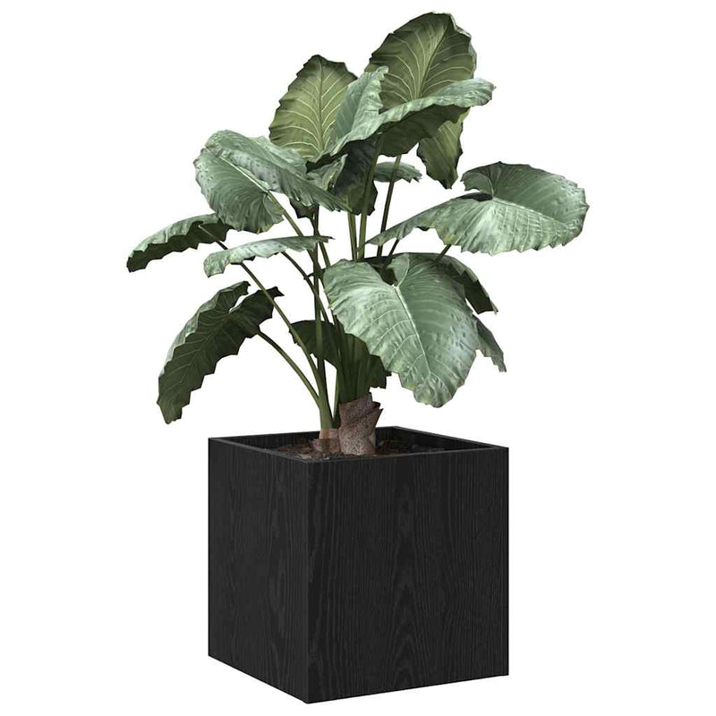 Load image into Gallery viewer, Vidaxl bloempot box zwart eiken 40 x 38.5 x 40 cm bewerkt hout

