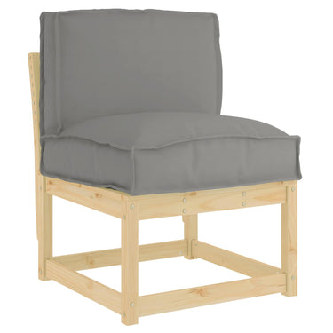 Vidaxl kussen grijs 50 x 40 x 12 cm oxford stof