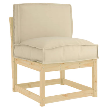 Vidaxl kussen beige 50 x 40 x 12 cm oxford stof
