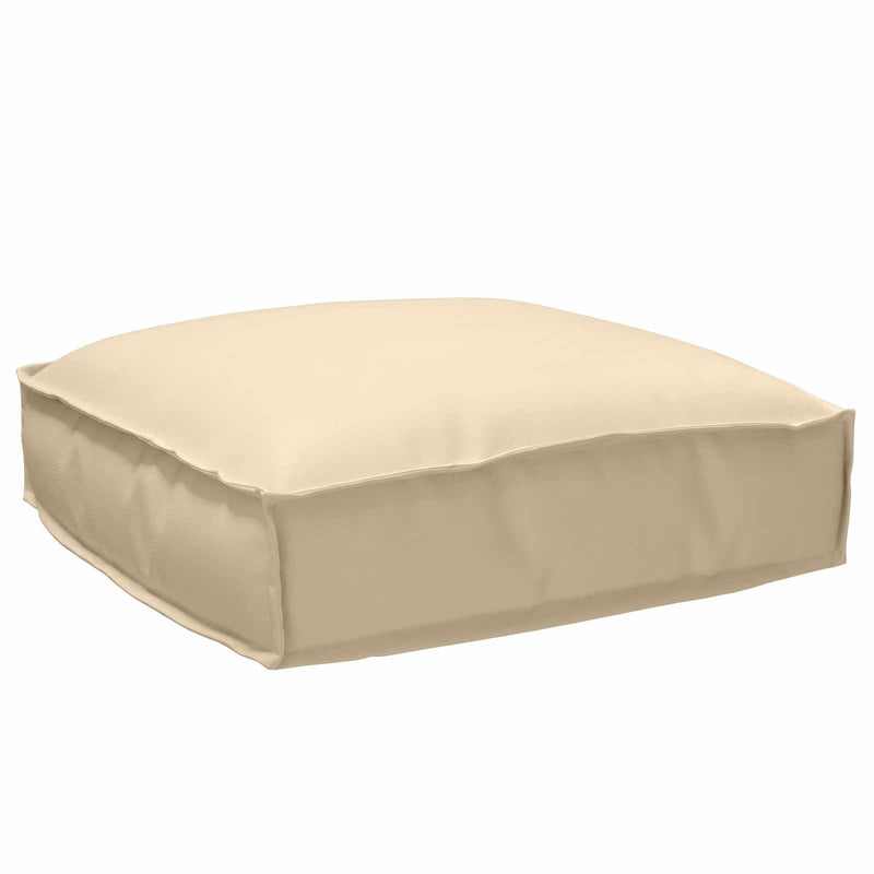 Load image into Gallery viewer, Vidaxl kussen beige 50 x 50 x 12 cm oxford stof
