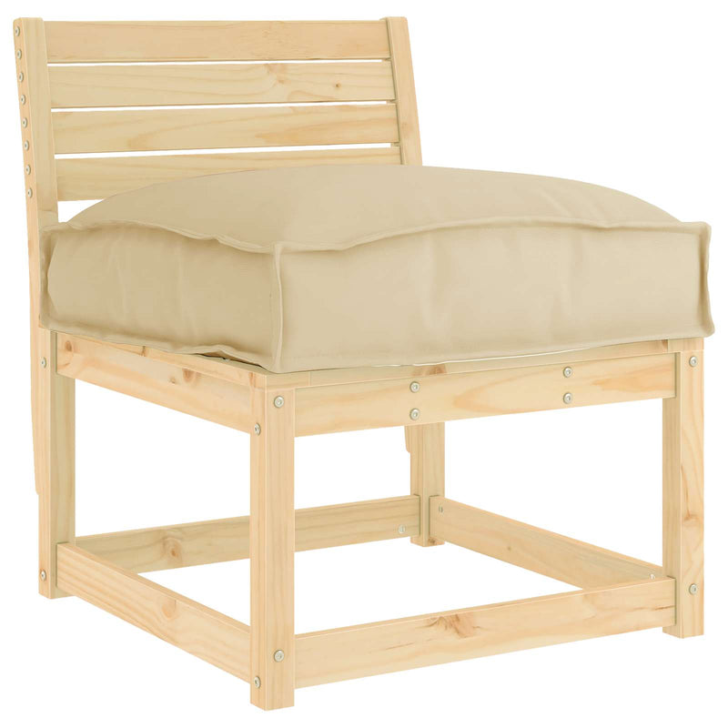 Load image into Gallery viewer, Vidaxl kussen beige 50 x 50 x 12 cm oxford stof
