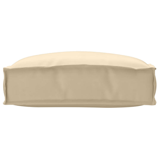 Vidaxl kussen beige 50 x 50 x 12 cm oxford stof