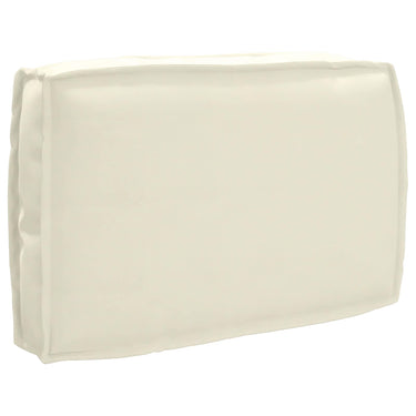 Vidaxl kussen crème 60 x 40 x 12 cm oxford stof