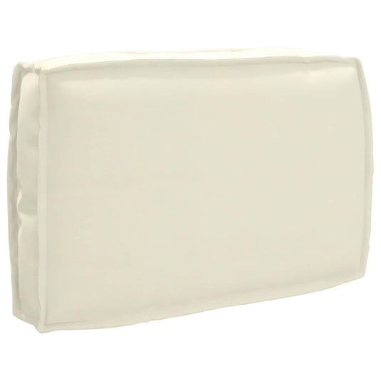 Vidaxl kussen crème 60 x 40 x 12 cm oxford stof