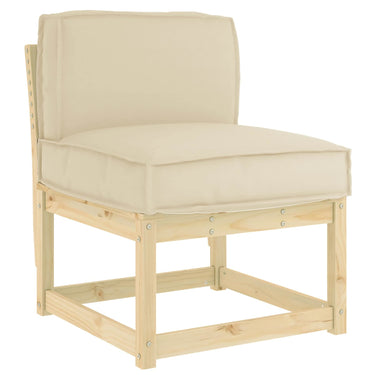 Vidaxl kussen beige 60 x 40 x 12 cm oxford stof