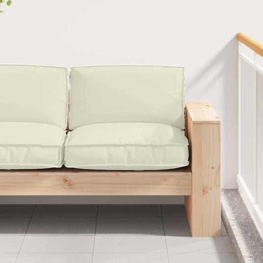Vidaxl kussen crème 80 x 80 x 12 cm oxford stof