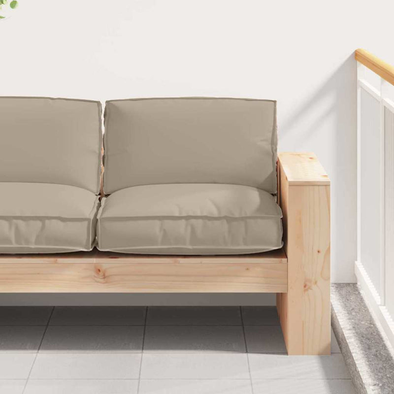 Load image into Gallery viewer, Vidaxl kussen taupe 80 x 80 x 12 cm oxford stof
