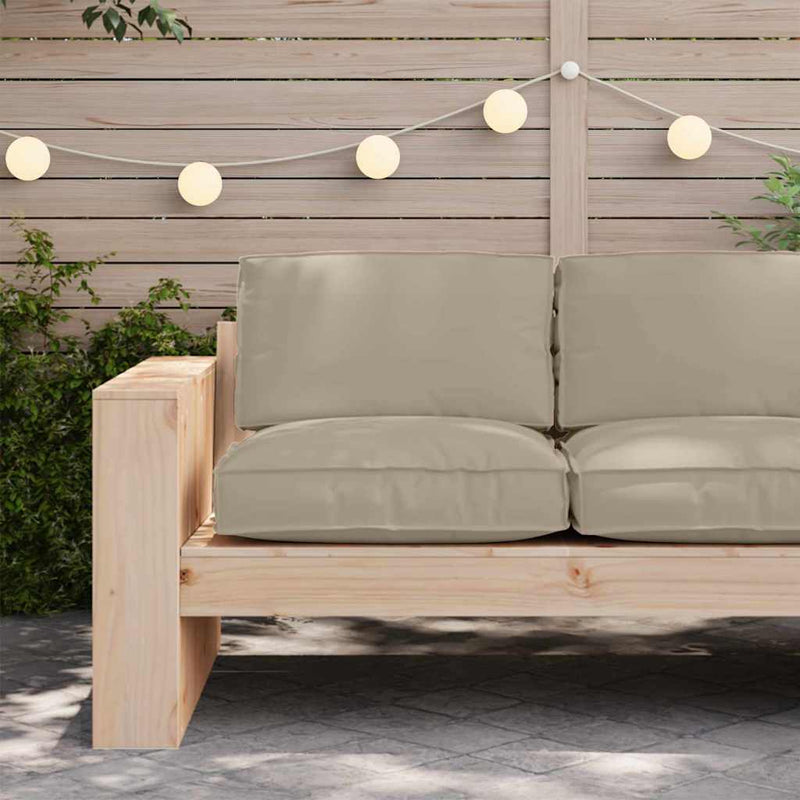 Load image into Gallery viewer, Vidaxl kussen taupe 80 x 80 x 12 cm oxford stof
