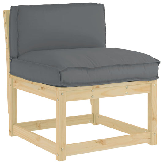Vidaxl kussen antraciet 80 x 40 x 12 cm oxford stof