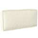Vidaxl kussen crème 80 x 40 x 12 cm oxford stof