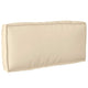 Vidaxl kussen beige 80 x 40 x 12 cm oxford stof