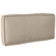 Vidaxl kussen taupe 80 x 40 x 12 cm oxford stof
