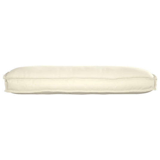 Vidaxl kussen crème 120 x 50 x 12 cm oxford stof