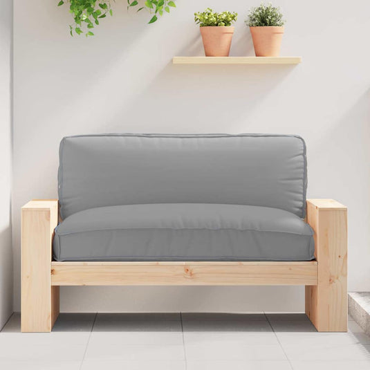 Vidaxl kussen grijs 120 x 80 x 12 cm oxford stof