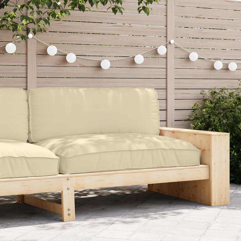 Load image into Gallery viewer, Vidaxl kussen beige 120 x 80 x 12 cm oxford stof
