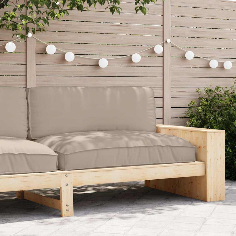 Load image into Gallery viewer, Vidaxl kussen taupe 120 x 80 x 12 cm oxford stof
