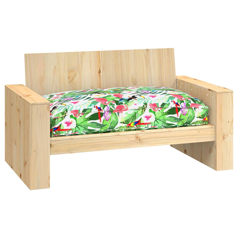 Load image into Gallery viewer, Vidaxl kussen bloemen multikleur 120 x 80 x 12 cm oxford stof
