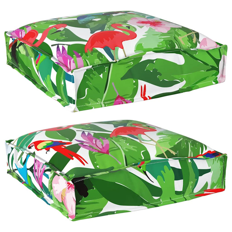Load image into Gallery viewer, Vidaxl kussen bloemen 2 pcs multikleur 40 x 40 x 8 cm oxford stof
