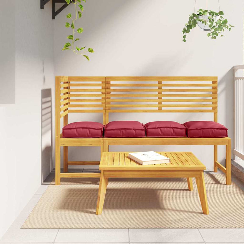Load image into Gallery viewer, Vidaxl kussen 4 pcs wijnrood 40 x 40 x 8 cm oxford stof
