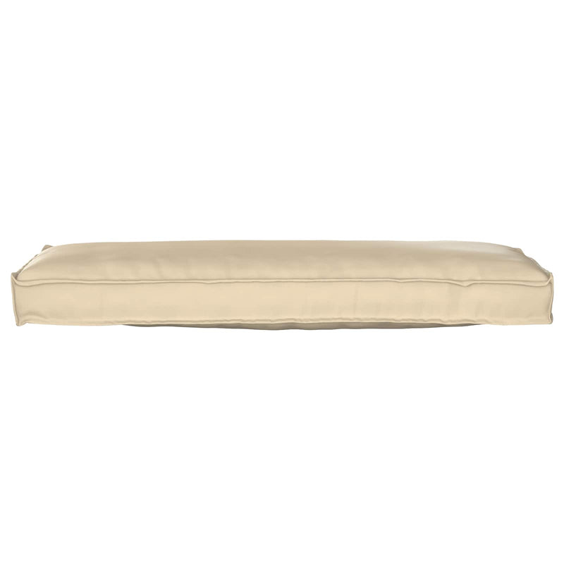 Load image into Gallery viewer, Vidaxl kussen beige 120 x 40 x 8 cm oxford stof

