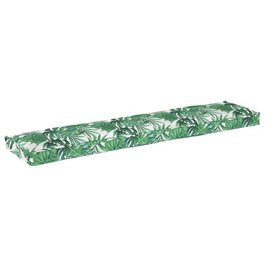 Vidaxl palet kussen groen bladpatroon 180 x 40 x 8 cm oxford stof