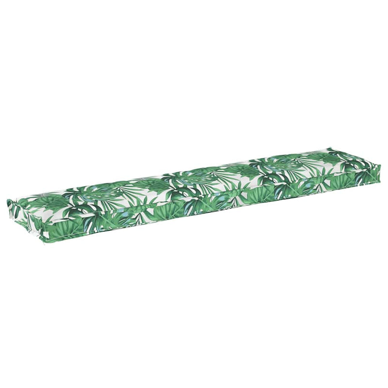 Load image into Gallery viewer, Vidaxl palet kussen groen bladpatroon 180 x 40 x 8 cm oxford stof
