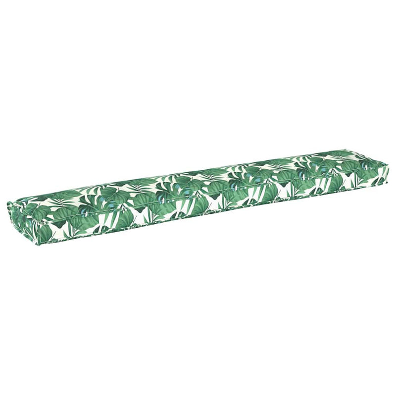 Load image into Gallery viewer, Vidaxl palet kussen bloemen bladpatroon 200 x 40 x 8 cm oxford stof

