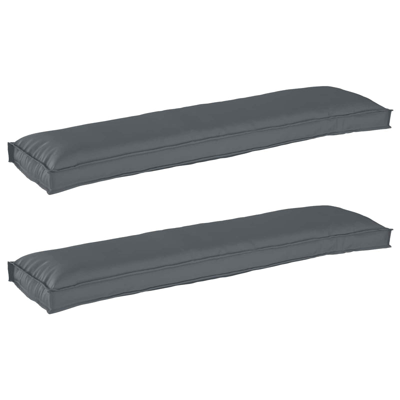 Load image into Gallery viewer, Vidaxl pallet kussen set 2 pcs antraciet 150 x 40 x 8 cm oxford stof
