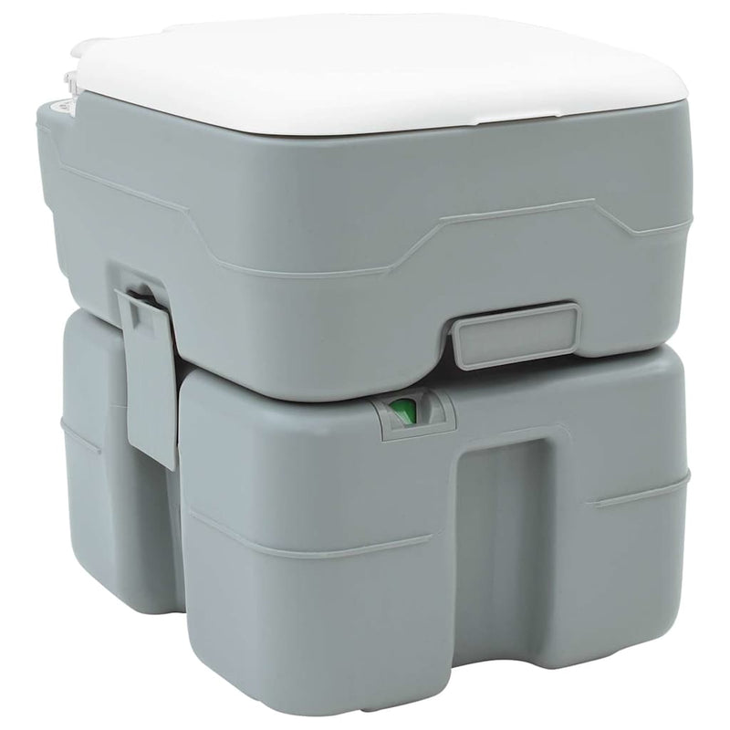 Load image into Gallery viewer, Vidaxl camping toilet grijs 41,5 x 36,5 x 42 cm
