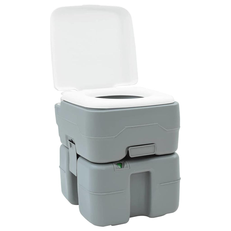 Load image into Gallery viewer, Vidaxl camping toilet grijs 41,5 x 36,5 x 42 cm
