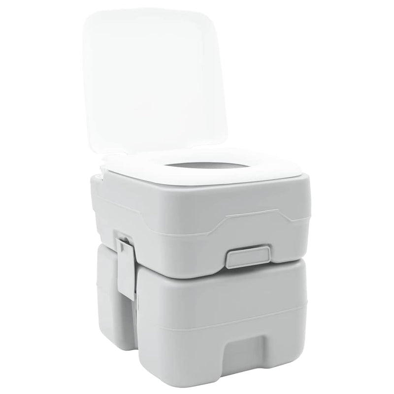 Load image into Gallery viewer, Vidaxl camping toilet grijs 41,5 x 36,5 x 42 cm
