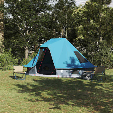 Vidaxl familie tipi tent tipi met dak blauw 466 x 310 x 240 cm