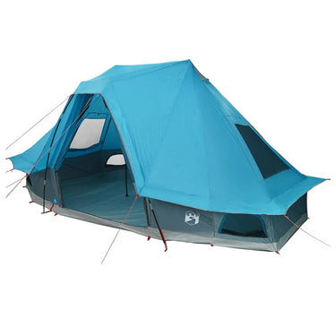 Vidaxl familie tipi tent tipi met dak blauw 466 x 310 x 240 cm
