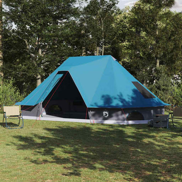 Vidaxl familie tipi tent tipi met dak blauw 680 x 430 x 270 cm