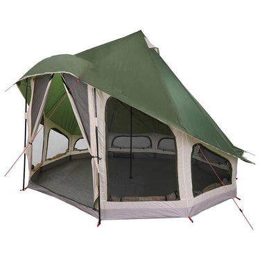 Vidaxl familie tipi tent tipi met dak groen 404 x 370 x 270 cm