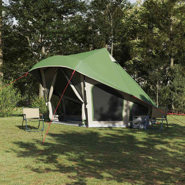 Vidaxl familie tipi tent tipi met dak groen 508 x 470 x 300 cm