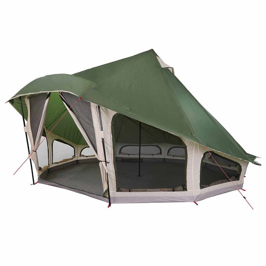 Vidaxl familie tipi tent tipi met dak groen 508 x 470 x 300 cm