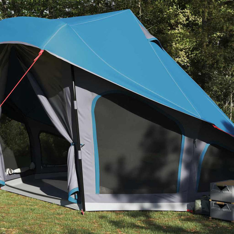 Load image into Gallery viewer, Vidaxl familie tipi tent tipi blauw en grijs 508 x 470 x 300 cm
