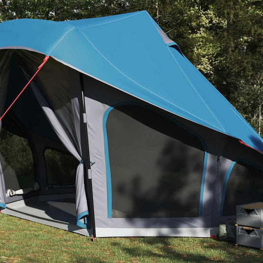 Vidaxl familie tipi tent tipi blauw en grijs 508 x 470 x 300 cm