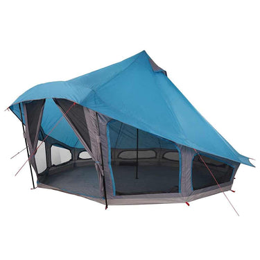 Vidaxl familie tipi tent tipi blauw en grijs 508 x 470 x 300 cm