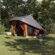 Vidaxl familie tipi tent tipi grijs en oranje 508 x 470 x 300 cm