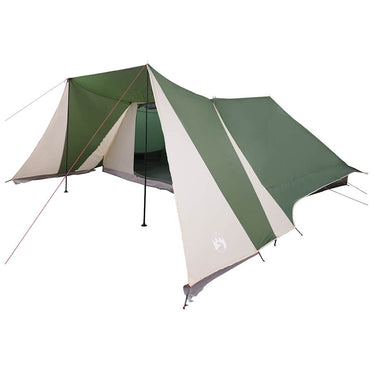 Vidaxl gezinstent met dak met opslag groen en beige 660 x 456 x 200 cm