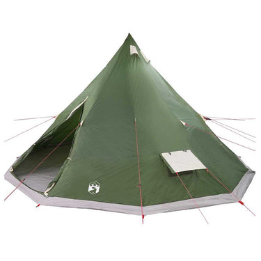 Vidaxl familie tipi tent tipi met dak groen 560 x 560 x 300 cm