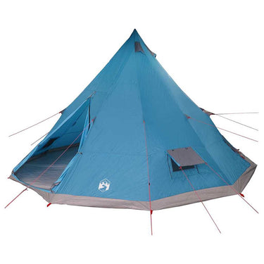 Vidaxl familie tipi tent tipi blauw en grijs 560 x 560 x 300 cm