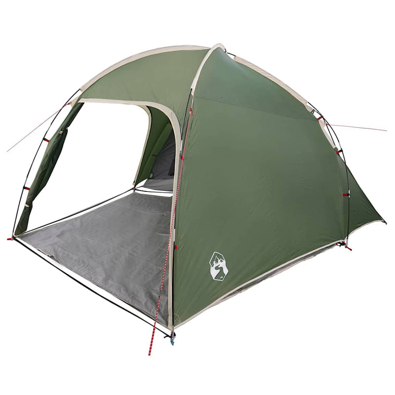 Load image into Gallery viewer, Vidaxl tent huisje groen 370 x 230 x 185 cm polyester en glasvezel
