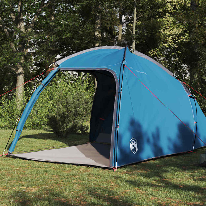 Load image into Gallery viewer, Vidaxl tent huisje blauw 370 x 230 x 185 cm polyester en glasvezel
