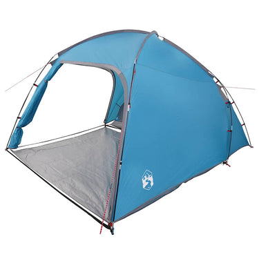 Vidaxl tent huisje blauw 370 x 230 x 185 cm polyester en glasvezel