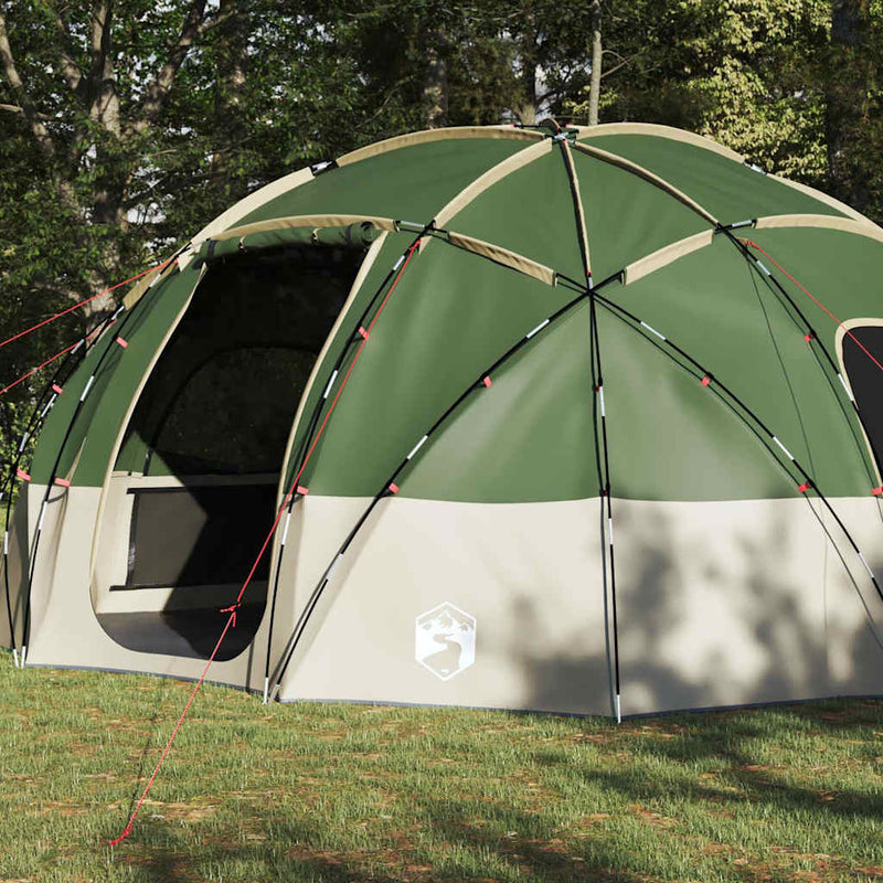 Load image into Gallery viewer, Vidaxl camping tent met dak groen 475 x 475 x 235 cm polyester
