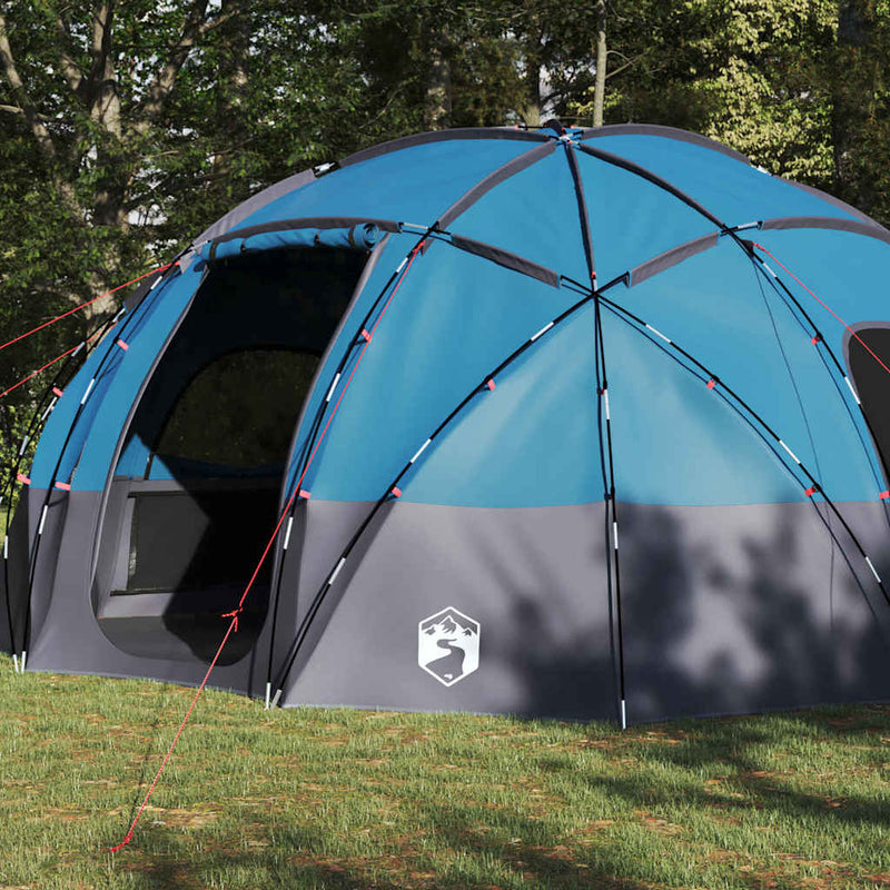 Load image into Gallery viewer, Vidaxl camping tent met dak blauw 475 x 475 x 235 cm polyester
