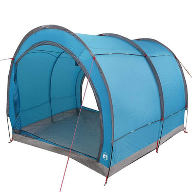Vidaxl fietstent met dak met opslag blauw 256 x 222 x 182 cm